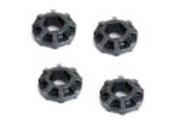 Jetko Tires JKO7301B1   1/8 SGT MT 3.8 Wheel Adapters 17mm, 0" Offset (4)
