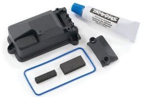 Traxxas 8224X Receiver box cover (for use only with #8224 receiver box & #2260 BEC)/ foam pads/ seals/ silicone grease