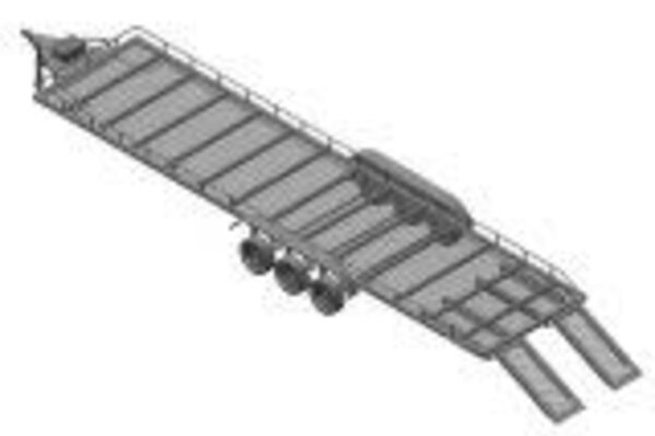 Powerhobby PHB5800  Powerhobby Tri Axle Full Metal Trailer with LED Lights