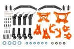 Traxxas 9080T Outer Driveline & Suspension Upgrade Kit, extreme heavy duty, orange