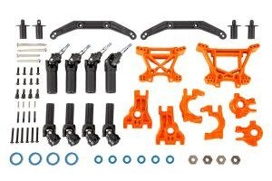 Traxxas 9080T Outer Driveline & Suspension Upgrade Kit, extreme heavy duty, orange