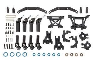 Traxxas 9080 Outer Driveline & Suspension Upgrade Kit, extreme heavy duty, black