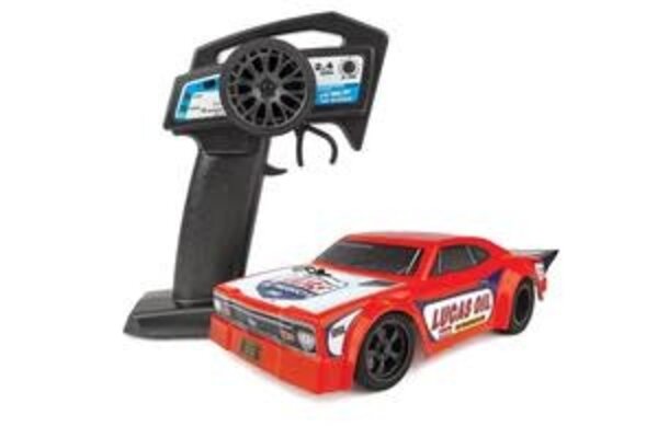 Team Associated ASC20161  DR28 Lucas Oil Drag Race Car RTR, 1/28 Scale 2WD with Battery and Charger