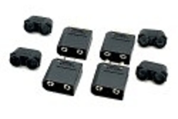 Maclan Racing MCL4267 Maclan XT90 Connectors (4 Male) (Black)