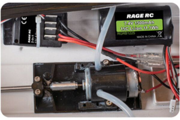 Rage R/C RGRB1400  Black Marlin EX Brushed RTR Boat