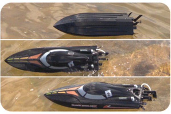 Rage R/C RGRB1400  Black Marlin EX Brushed RTR Boat
