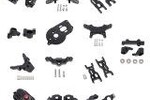 Powerhobby PHMINIT20-Black  PowerHobby LOSI Mini-T 2.0 Aluminum Upgrade Kit Arms Steering C-hub Knuckles Black