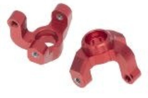Powerhobby PHMINI2007-RED  owerHobby LOSI 1/18 Mini-T 2.0 Aluminum Front Knuckles MiniT Red