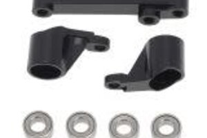 Powerhobby PHMINI2008-BLACK PowerHobby LOSI 1/18 Mini-T 2.0 Aluminum Steering Assembly MiniT Black