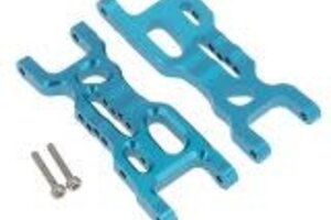 Powerhobby PHMINI2003-BLUE  PowerHobby LOSI 1/18 Mini-T 2.0 Aluminum Front Lower Suspension Arms Blue