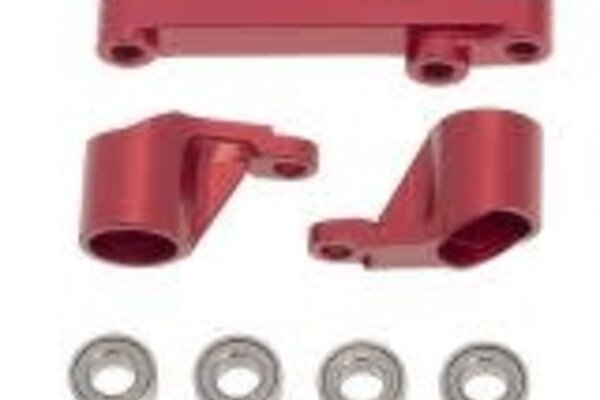 Powerhobby PHMINI2008-RED  PowerHobby LOSI 1/18 Mini-T 2.0 Aluminum Steering Assembly MiniT Red