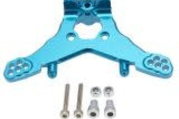 Powerhobby PHMINI2001-BLUE  PowerHobby LOSI 1/18 Mini-T 2.0 Aluminum Rear Shock Tower Minit 2.0 Blue