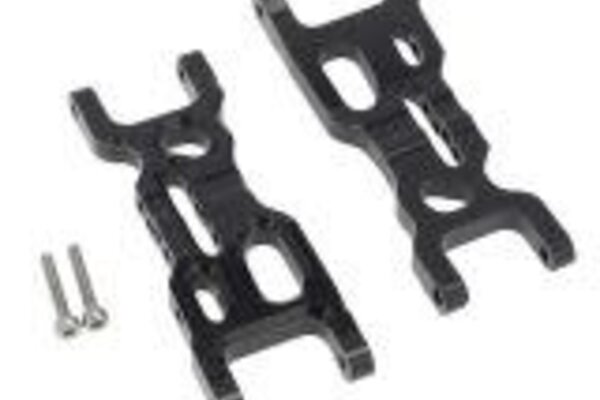 Powerhobby PHMINI2003-BLACK  PowerHobby LOSI 1/18 Mini-T 2.0 Aluminum Front Lower Suspension Arms Black
