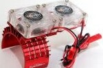 Powerhobby PHBFSRED  Aluminum Cooling Fan Slash 4WD Red