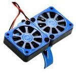 Powerhobby PH1291BLUE  Powerhobby 1/5 Aluminum Heatsink Dual High Speed Cooling Fans w/Cover