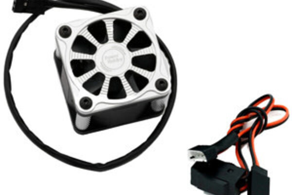 Powerhobby PHBPHF118SILVER  Twister 1/10 1/8 Motor Aluminum High Speed Cooling Fan - Silver