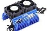 Powerhobby PHBPH1289BLUE   Power Hobby Heat Sink W/ Twin Tornado High Speed Fans