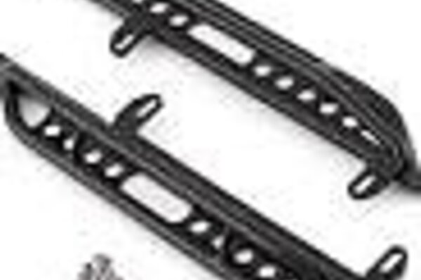 Yeah Racing AXSC-021 Yeah Racing Axial SCX10 III Steel Rock Sliders (Black) (2)