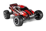 Traxxas 37054-61-RBLK RUSTLER W/ LED LIGHTS - RED/BLACK