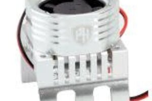 Powerhobby PHT1299-SILVER  Powerhobby 1/8 Aluminum High Speed Led  Lights  Cooling  Fan Heatsink Mount Silver