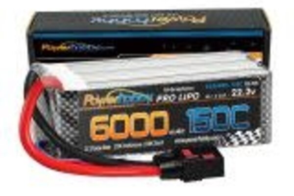 Powerhobby PHB6S6000150QS8  Powerhobby XTREME 6s 22.2V 6000mah 150C-300C Lipo Battery W QS8 Plug 8AWG Wire