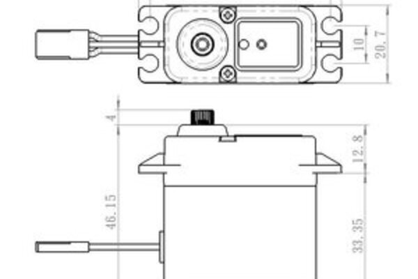 SAVOX SAVSW1212SGP  Waterproof, High Torque, High Voltage Coreless Digital Servo, 0.14 sec / 638oz @ 7.4V
