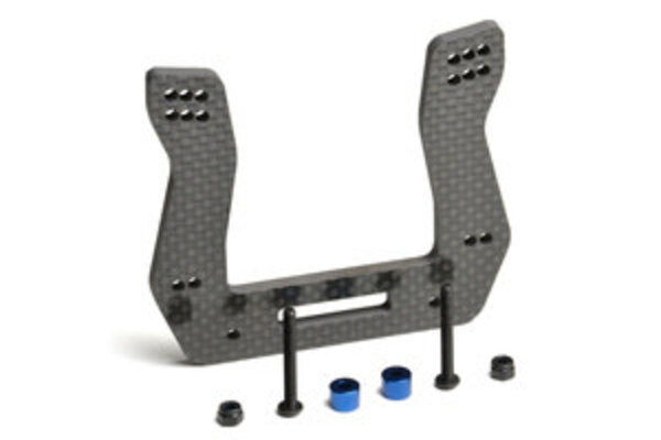 Exotek EXO2049  Slash Drag Front Shock Tower, 4mm Carbon Fiber
