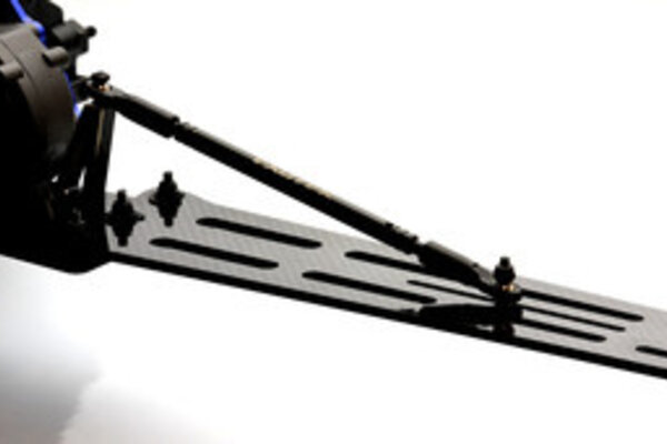 Exotek Racing EXO2135  Drag Slash Pro Wheelie Bar Set, 3mm CF with Single Wheel Style