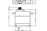 SAVOX SAVSW0250MGP  Waterproof Micro Digital Servo with Soft Start, 0.11sec / 69oz @ 6V