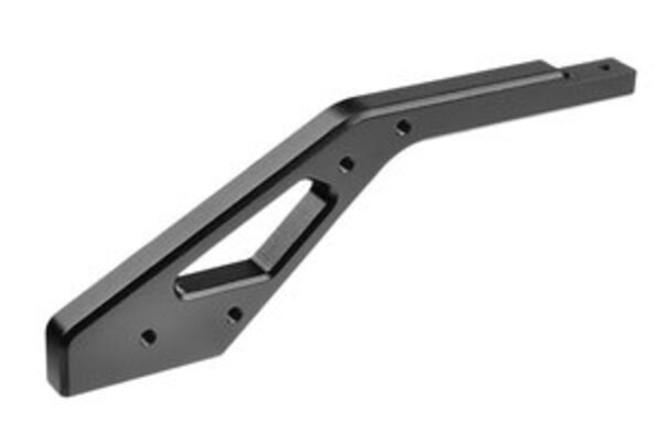Corally (Team Corally) COR00180-866  Chassis Brace, Asuga XLR, Front, Swiss Made 7075 T6, 3mm, Hard Anodized, Black, Made In Italy