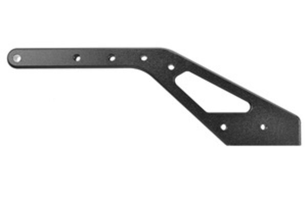 Corally (Team Corally) COR00180-865  Chassis Brace, Asuga XLR, Rear, Swiss Made 7075 T6, 3mm, Hard Anodized, Black, Made In Italy