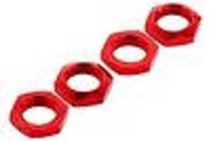 ARRMA AR330360 Aluminum Wheel Nut 17mm Red Nero (4)