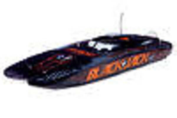 ProBoat PRB08043T1  Blackjack 42" 8S Brushless Catamaran RTR: Black/Orange
