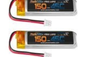 Powerhobby 1s 3.7V 150mah 45c Lipo Battery (2) : Balde 70 S / 70S BLH4210