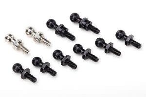 Traxxas 7540X Pivot balls: black (6), silver (2), black (long) (2)