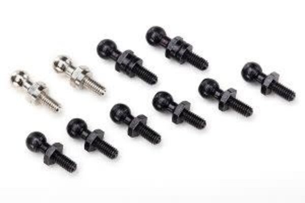 Traxxas 7540X Pivot balls: black (6), silver (2), black (long) (2)