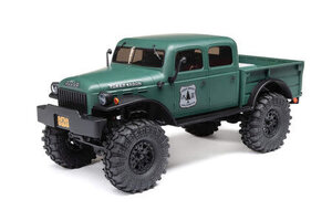 Axial Racing AXI00007T2  1/24 SCX24 Dodge Power Wagon 4WD Rock Crawler Brushed RTR, Green