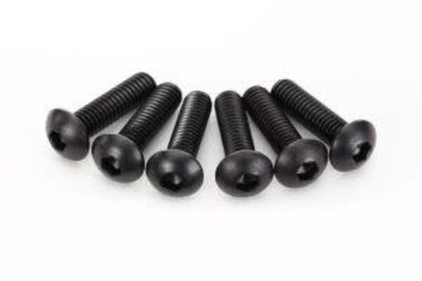 Traxxas 2594 Screws, 4x15mm button-head machine (hex drive) (6)