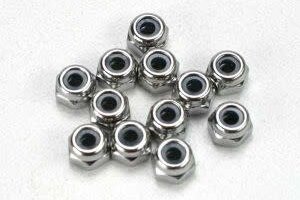 Traxxas 5158 Nuts, 2.5mm nylon locking (12)