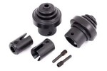 Traxxas 9587 Drive cup, front or rear (hardened steel) (for differential pinion gear)/ driveshaft boots (2)/ boot retainers (2)