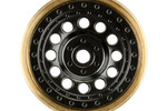 Proline Racing PRO281200  1/24 Rock Shooter Brass F/R 1.0" 7mm Crawler Wheels (2) Black