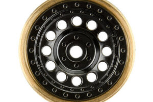 Proline Racing PRO281200  1/24 Rock Shooter Brass F/R 1.0" 7mm Crawler Wheels (2) Black