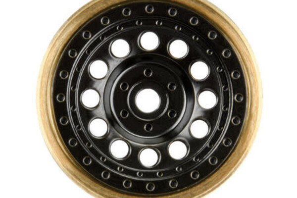 Proline Racing PRO281200  1/24 Rock Shooter Brass F/R 1.0" 7mm Crawler Wheels (2) Black
