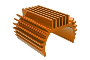 Traxxas 9793-ORNG  Heat sink, Titan® 87T motor (6061-T6 aluminum, orange-anodized)