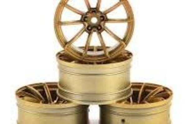 MST MXS-832068GD MST GTR Wheel Set (Gold) (4) (+9 Offset)