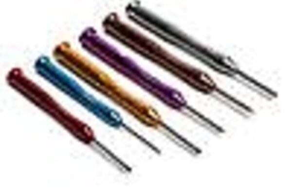 HOBBY ESSENTIALS HDXK0032 Jewelers Screwdriver Set with Box (6)