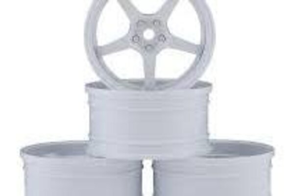 MST MXS-832109W  MST GT Wheel Set (White/White) (4) (Offset Changeable)