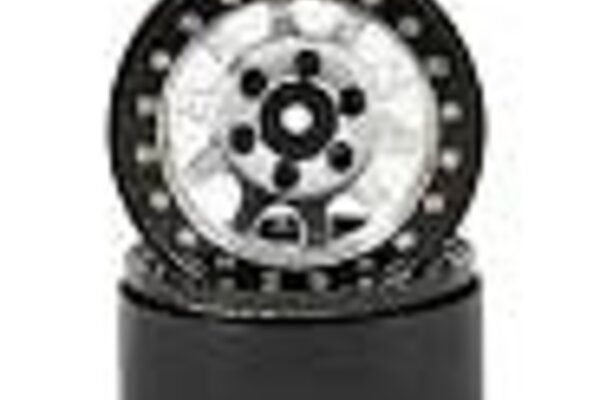 SSD RC SSD00006 SSD RC D Hole 1.9 Steel Beadlock Crawler Wheels (Silver) (2)