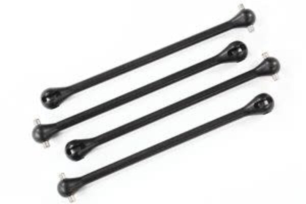 Traxxas 8996A Driveshaft, steel constant-velocity (shaft only, 109.5mm) (4) (for conversion of #8950X driveshafts to WideMaxx® suspension)