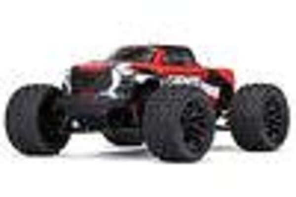 ARRMA ARA2102T2  1/18 GRANITE GROM MEGA 380 Brushed 4X4 Monster Truck RTR with Battery & Charger, Red